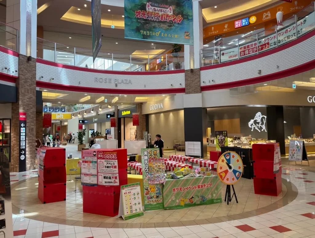 商業施設での通信プロモーションイベント